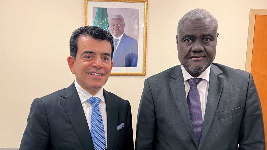 Le Directeur général de l’ICESCO s’entretient avec le Président de la Commission de l’Union Africaine à New York
