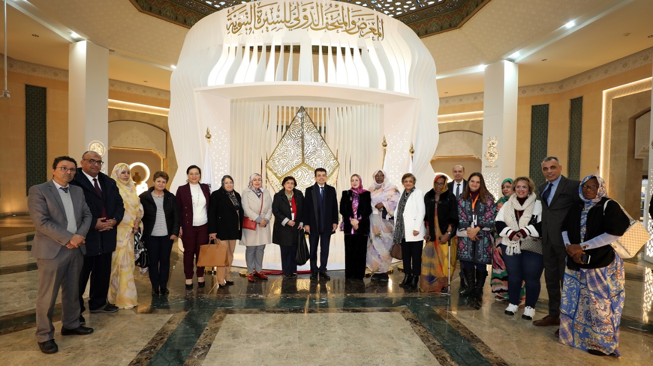 Une délégation conjointe de l’OFA et du ministère marocain de la Solidarité en visite à l’Exposition de la Sîrah du Prophète à l’ICESCO