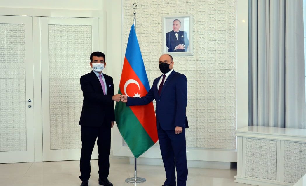 Le Directeur général de l’ICESCO entame sa visite officielle à Bakou par un entretien avec le Ministre azerbaïdjanais de la Culture