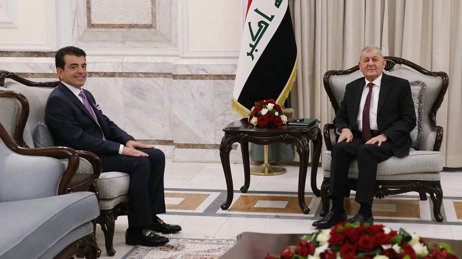 The President of Republic of Iraq Receives ICESCO’s Director-General at Baghdad Palace