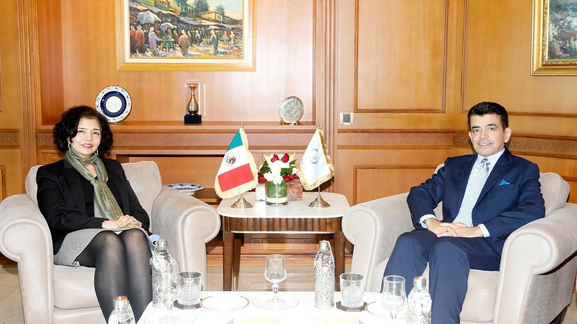Le Directeur général de l’ICESCO reçoit l’Ambassadrice du Mexique à Rabat