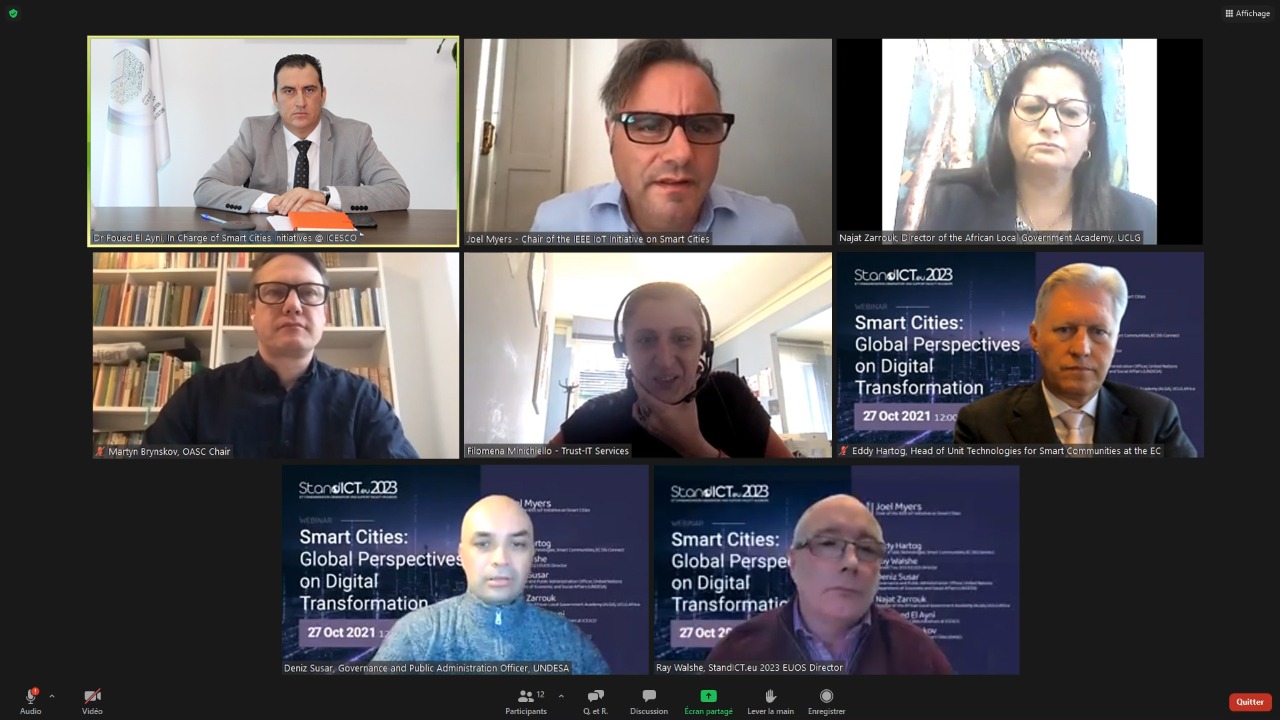 ICESCO Participates in Webinar on Smart Cities and Digital Transformation