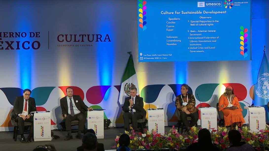 L’ICESCO préside la séance ministérielle de clôture de la Conférence de l’UNESCO sur les politiques culturelles au Mexique