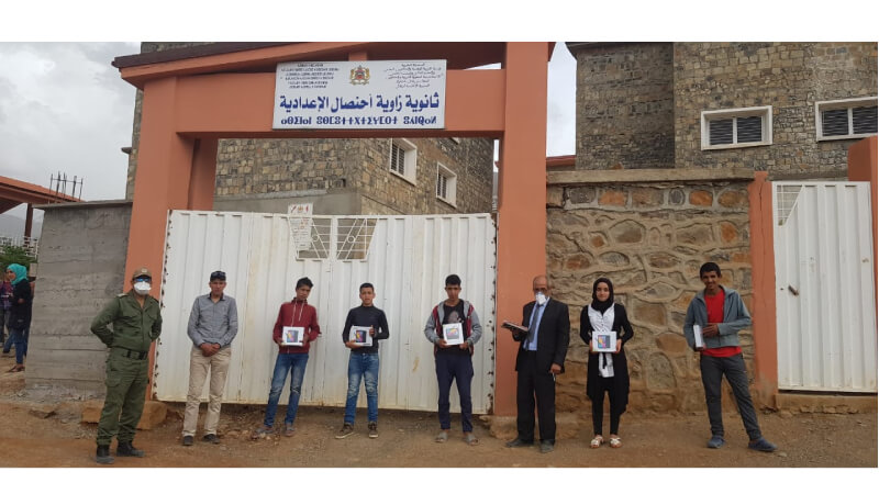 In cooperation with ICESCO… distribution of educational devices and equipment to Moroccan students and schools