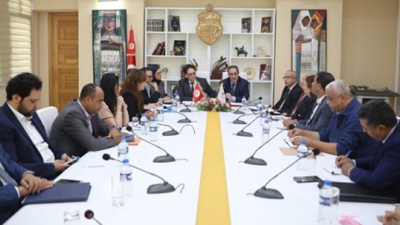 A l’issue des travaux de la réunion de la Commission mixte entre l’ISESCO et le Ministère des Affaires culturelles en Tunisie :  Examen des mesures organisationnelles relatives à la clôture de la célébration de Tunis capitale de la culture islamique et à la tenue de la 11ème session de la Conférence islamique des Ministres de la Culture