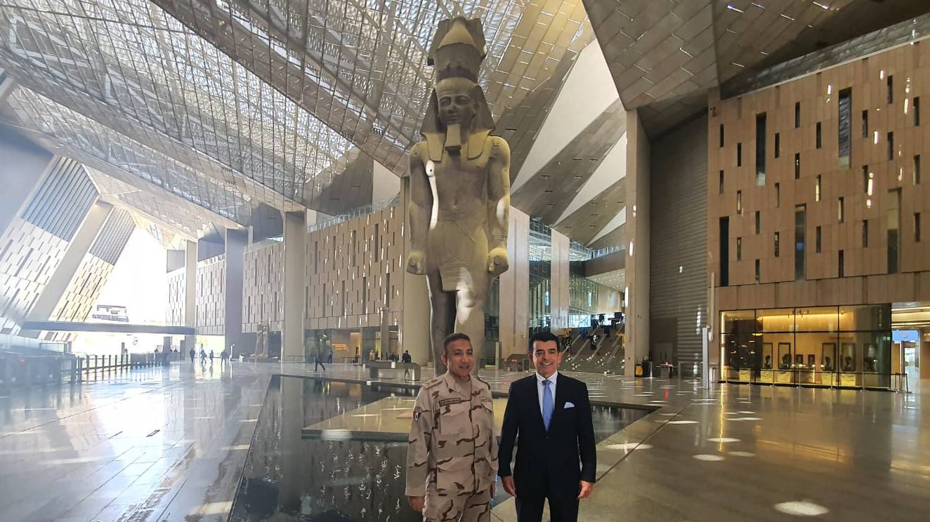 ICESCO Director General Visits the Grand Egyptian Museum Project