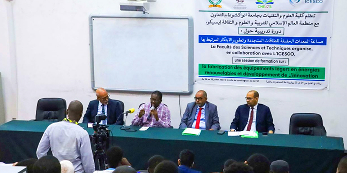 L’ICESCO et l’Université de Nouakchott tiennent une session de formation sur la fabrication d’équipements en énergies renouvelables