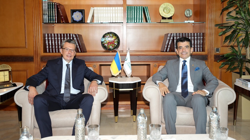 Le Directeur général de l’ICESCO reçoit l’Ambassadeur d’Ukraine à Rabat