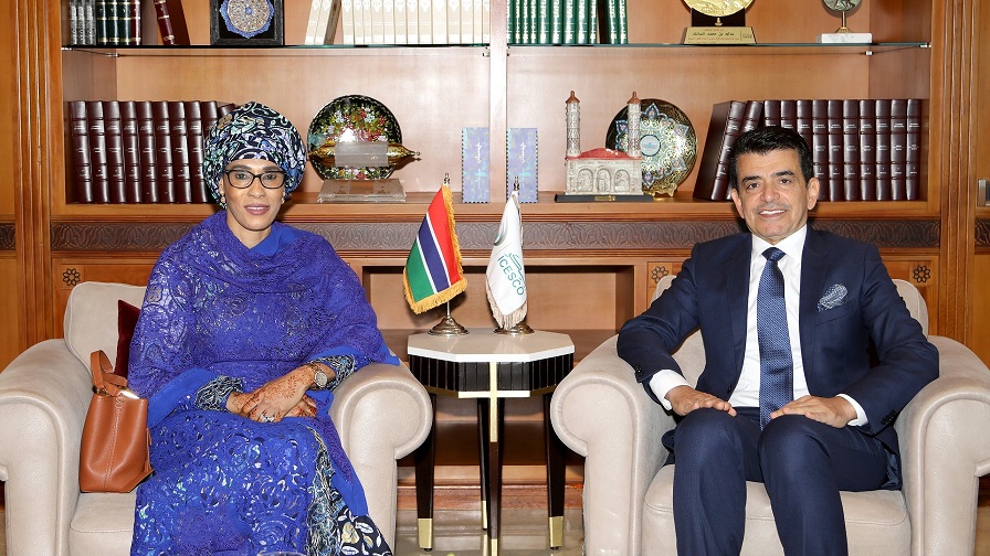 ICESCO Director General receives the First Lady of the Republic of the Gambia