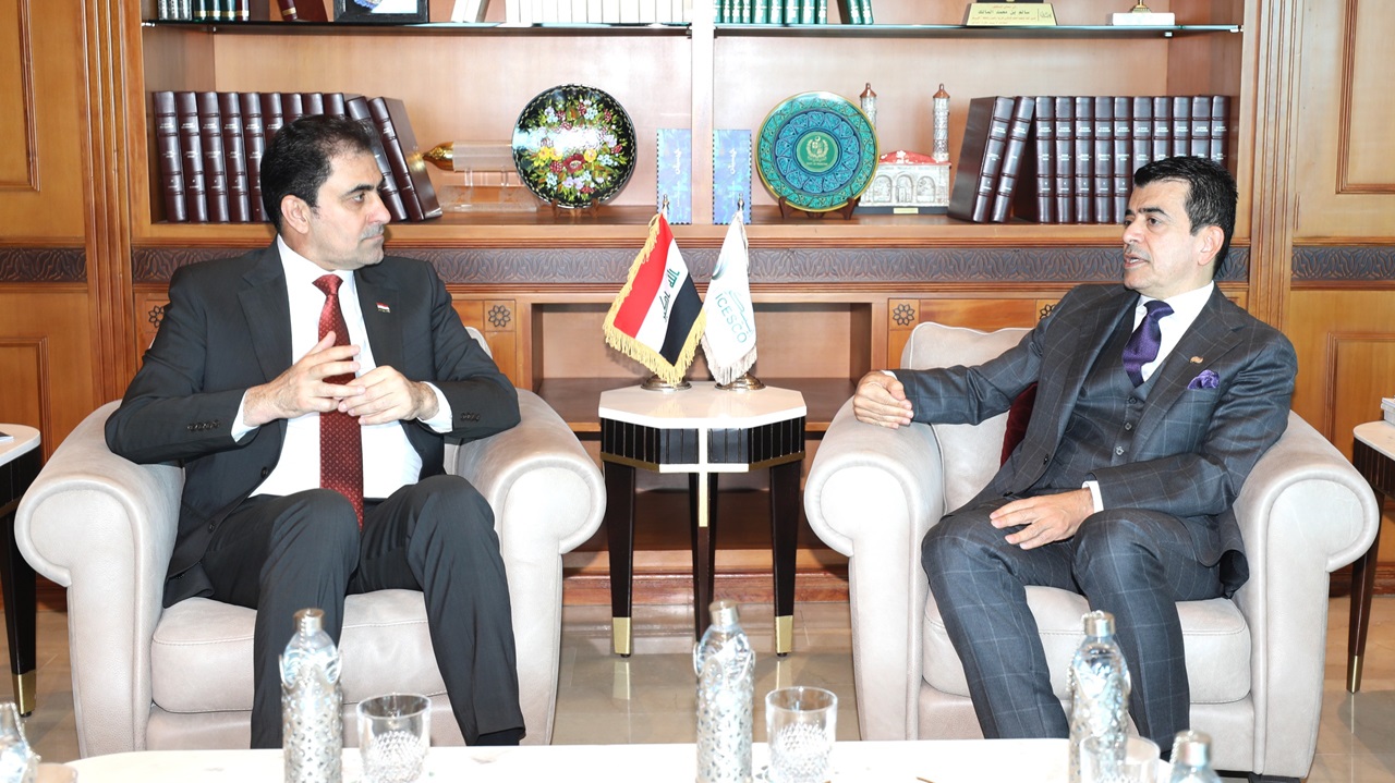 Le Directeur général de l’ICESCO reçoit le Président par intérim du Conseil des représentants irakien